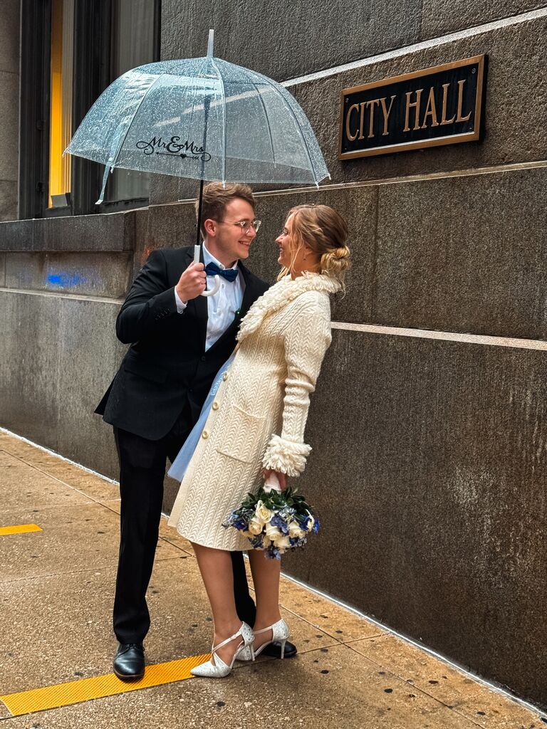 Civil wedding! City Hall in DOwntown Chicago - the city we met
