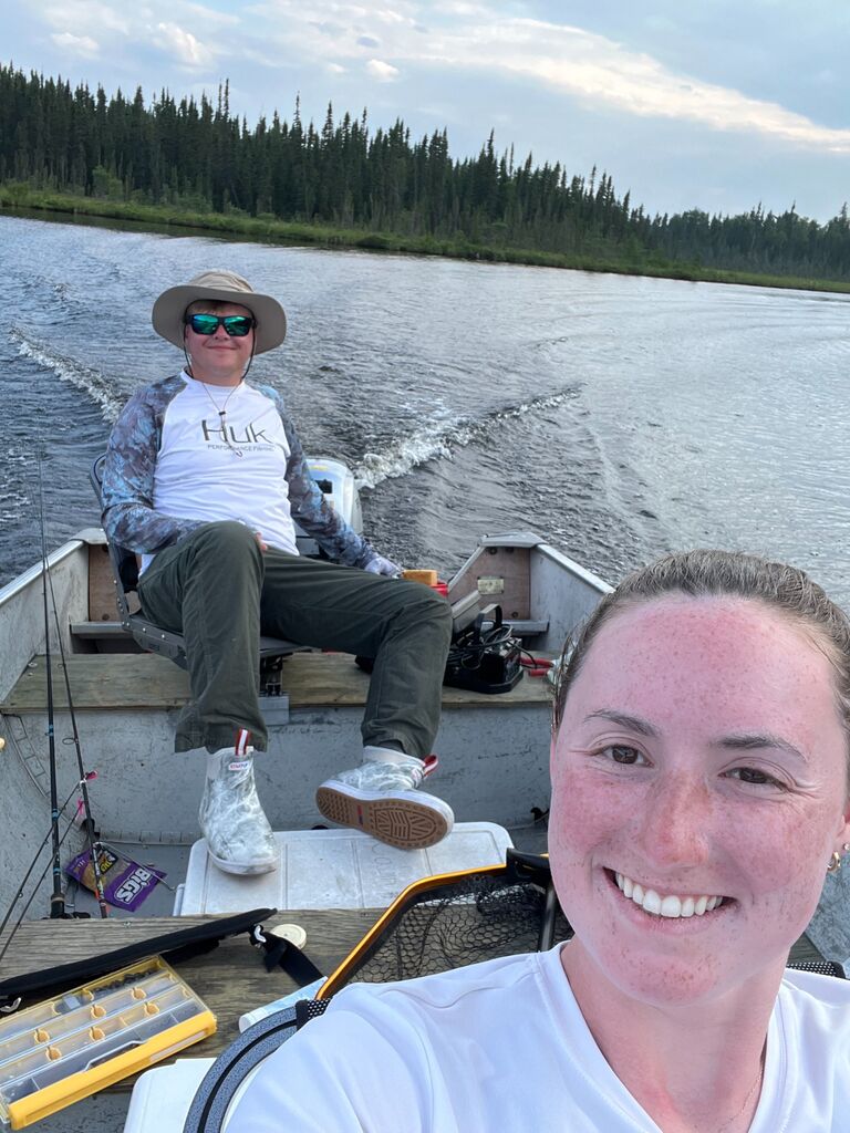 Brady and I went to Canada together with his dad and friends on a fishing trip!