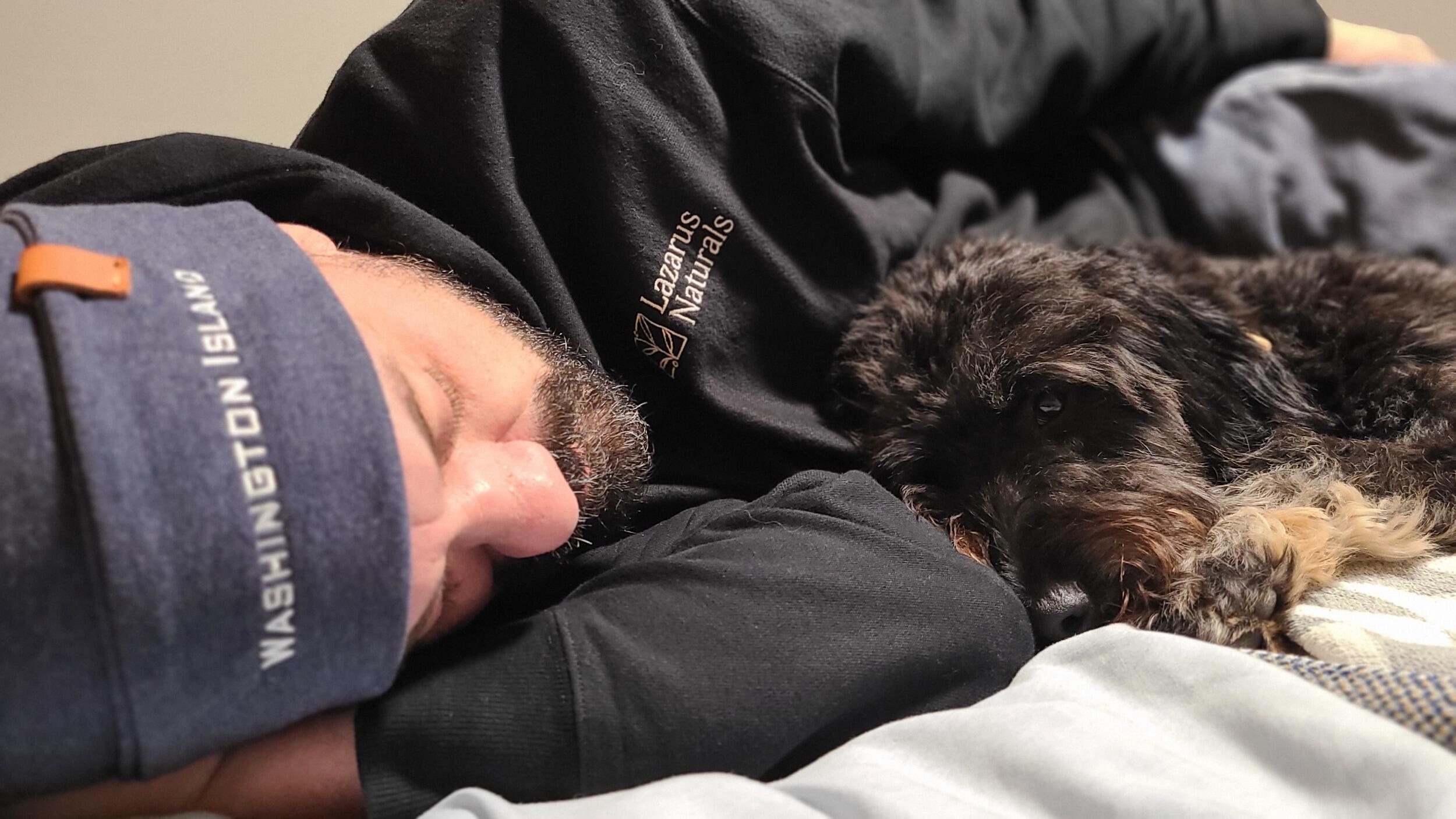 Unfortunately, Martin's seizure activity has been worsening over time, though Freddie is among the best when it comes to recovery snuggles. We find out a little farther into 2023 that Martin will require brain surgery to resect the tumor that has grown back.