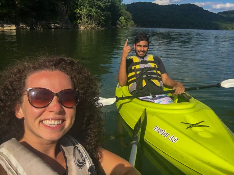 Kayaking at Indian Creek Camp, TN