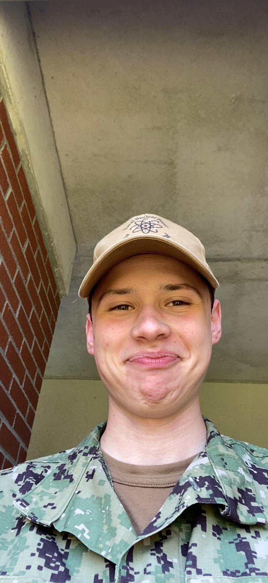 A lot of our FaceTime calls looked like this from wherever Anthony was stationed 