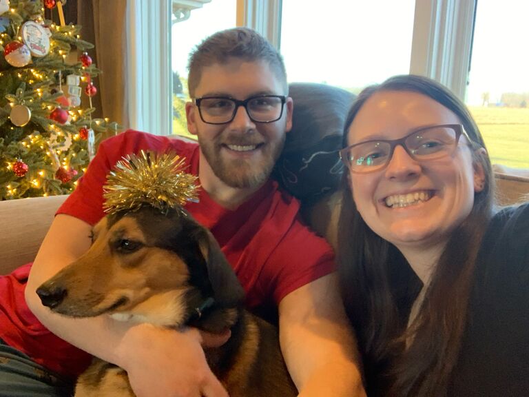 First Christmas together at Caleb's parents. 