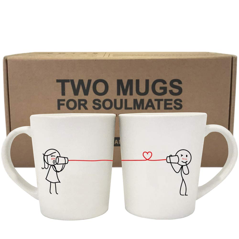 two mugs for soulmates coffee gift