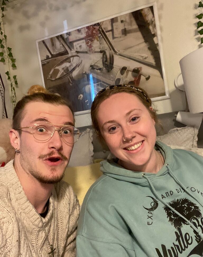 Date nights in Stephenville eating sushi and watching Grace's favorite show 'The Office'. 