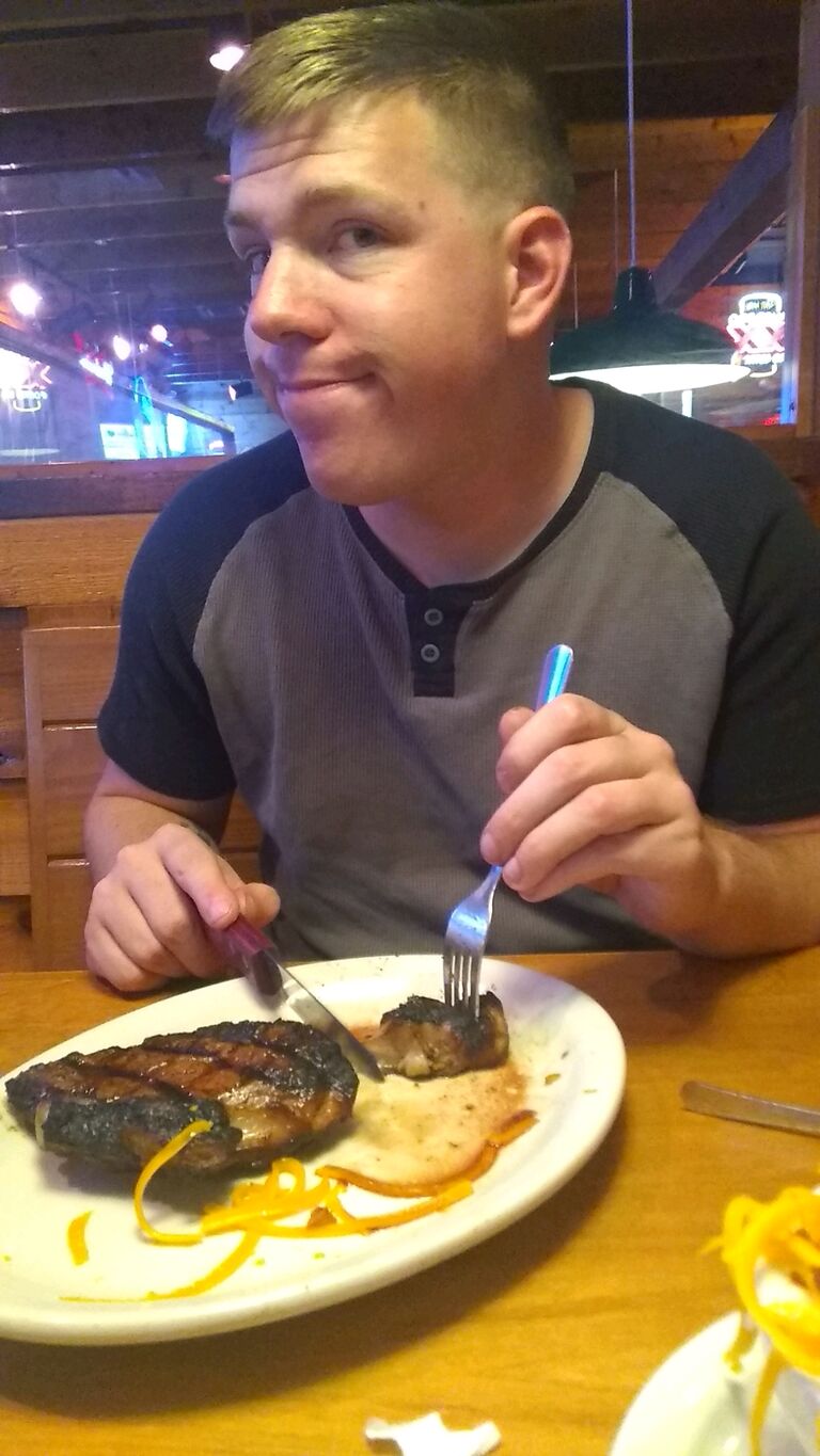 We had Texas Road house for our one year anniversary 