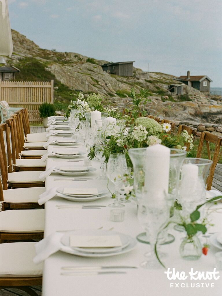 Matilda Djerf's engagement party venue on the coast of Sweden