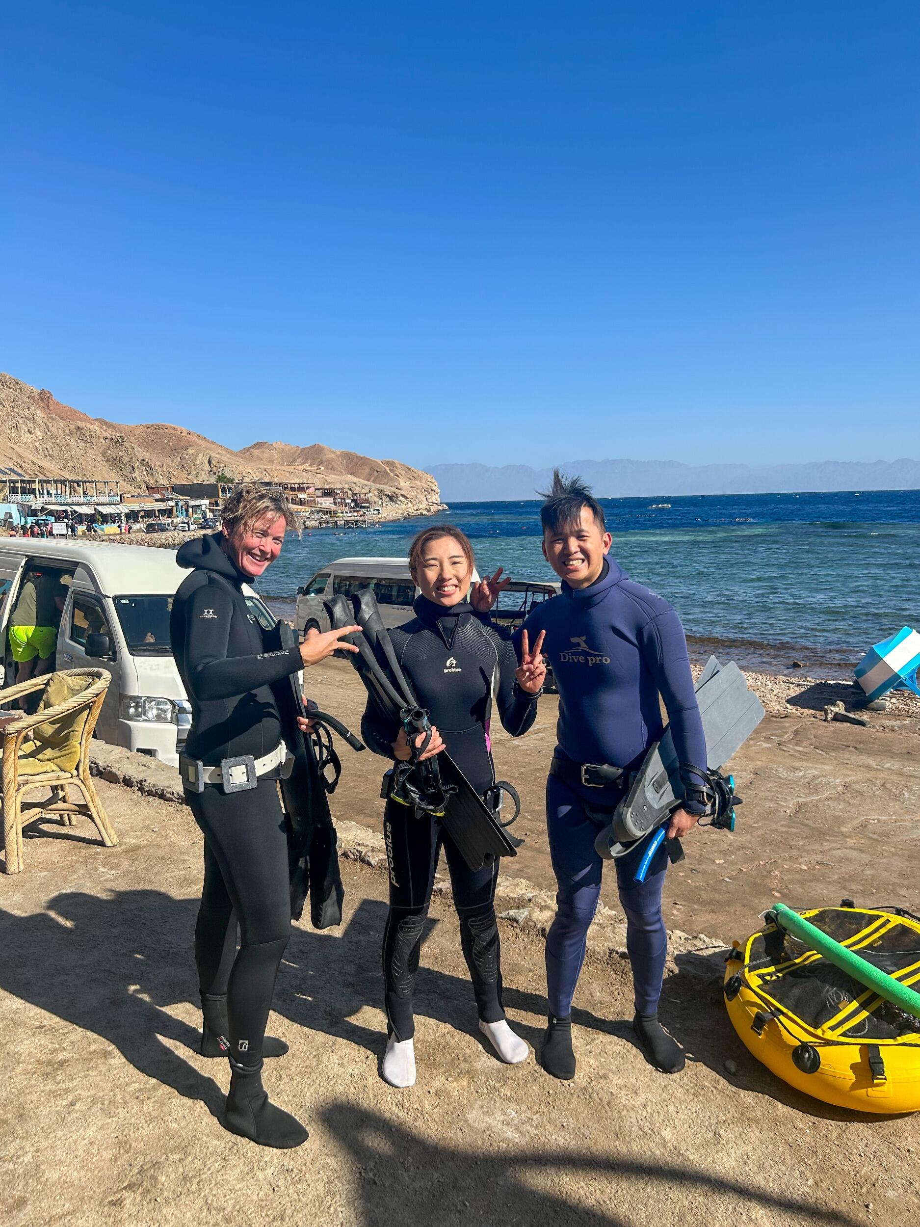 And then freediving in the renowned Blue Hole, Egypt 🤿