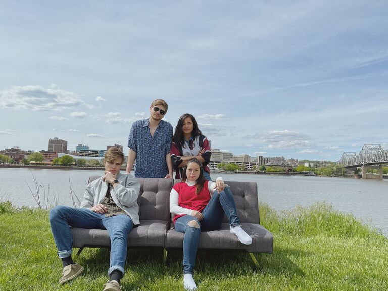 One of my favorite last memories of senior year was spontaneously moving my dorm futon to Peoria's riverfront for a photoshoot. 