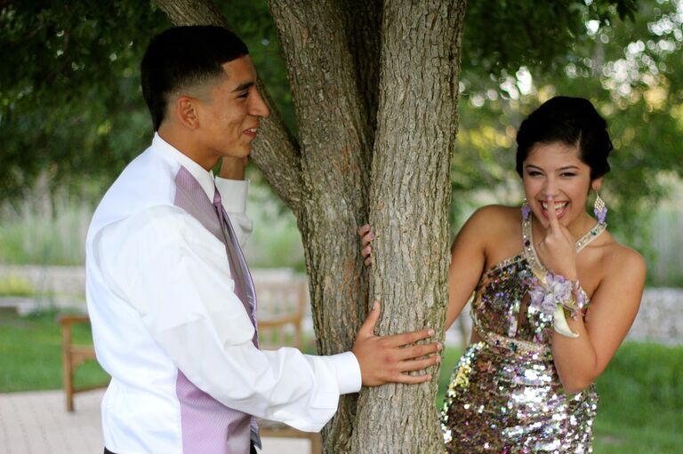 Our first Prom! At this point we knew we were official!