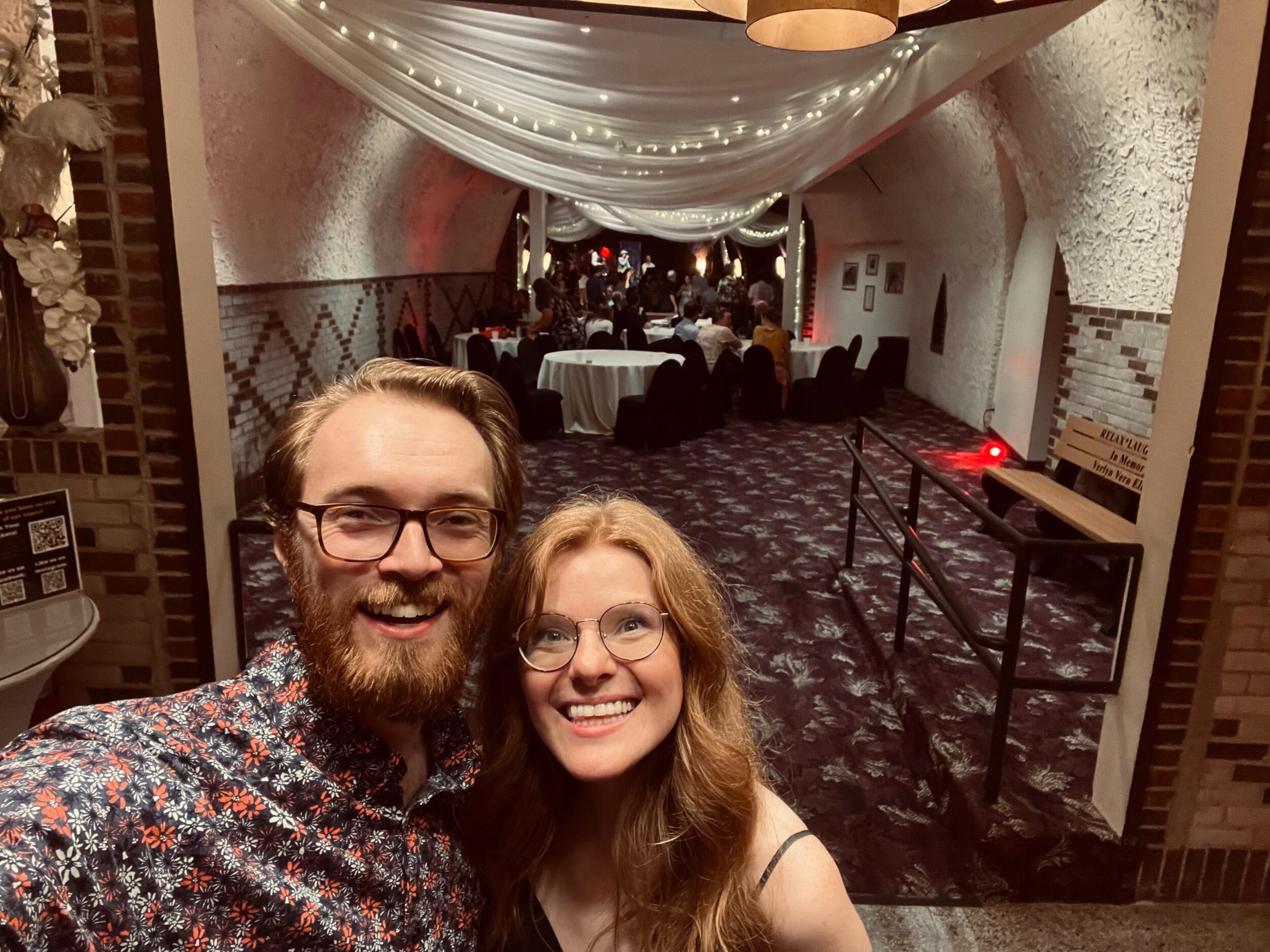 To celebrate our one-year of dating, we went out for a night of dancing.