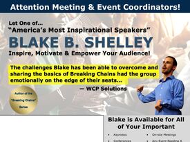 Blake B. Shelley - Motivational Speaker - Portland, OR - Hero Gallery 1