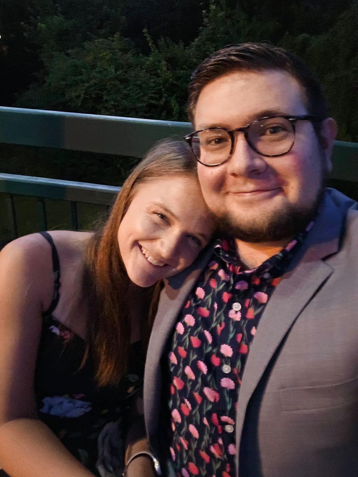 Celebrated our first anniversary by walking around downtown Franklin, sharing memories and gifts in the place where we had our first kiss.