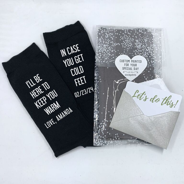 Punny personalized socks gift idea for husband. 