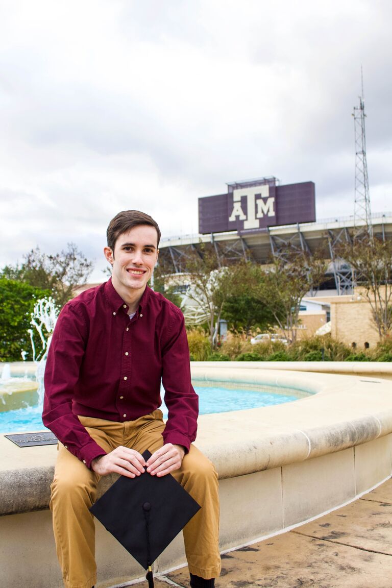 Josh graduated from Texas A&M University