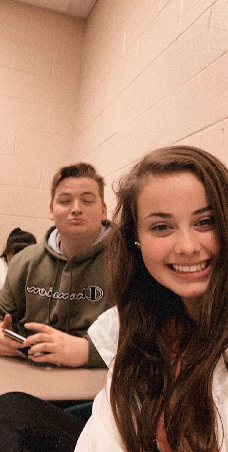 Math. Weirdly enough, this dreaded subject has great meaning to the two of us. Our story began in the classroom shown in this picture. This math class (Katelyn's Sophmore year, and Sam's Junior year) is where we began to wonder what more our, at the time, new friendship could grow to.