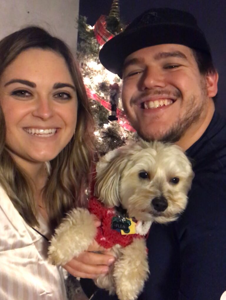Our first Christmas together. Megan drove 3 hours in a snowstorm to be able to at least spend some time with Jordan on Christmas Day.