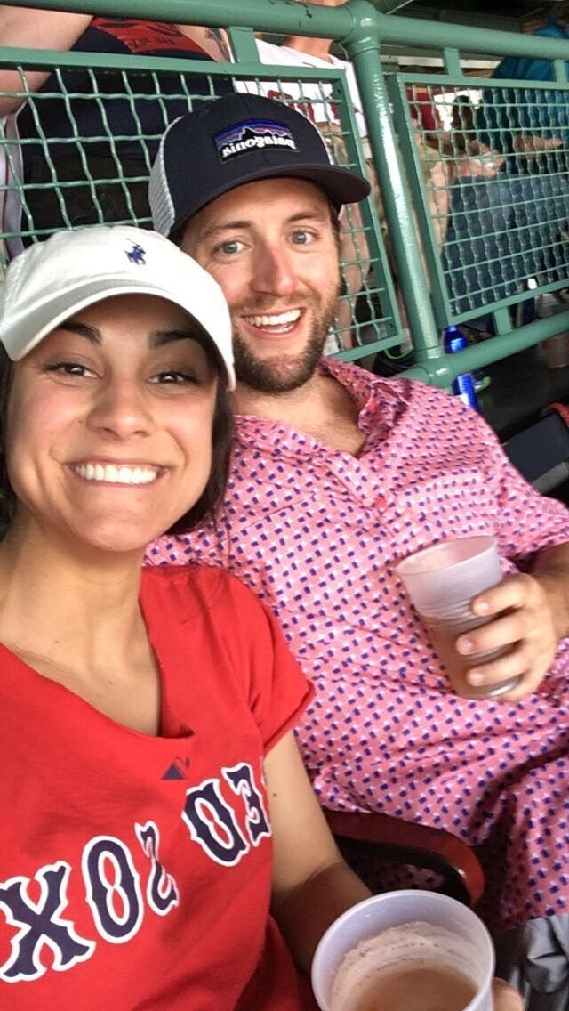 Alex's first Red Sox game!
