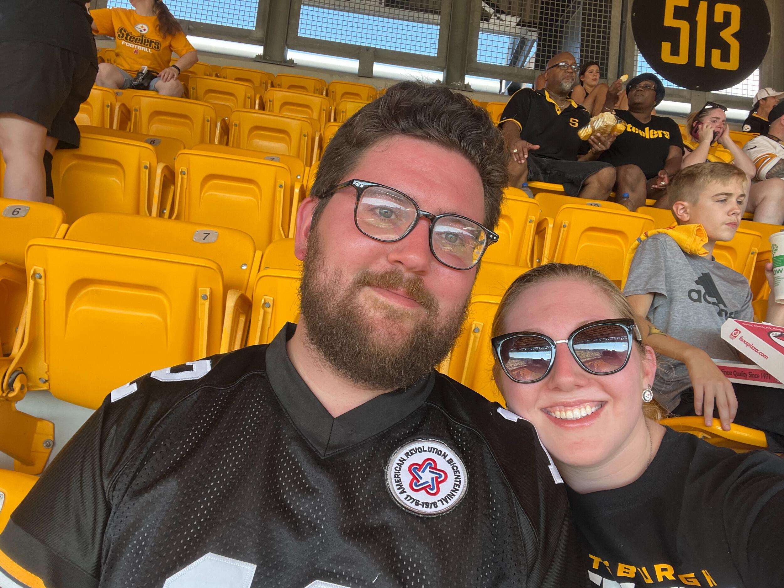 First steeler game for Alexis! 