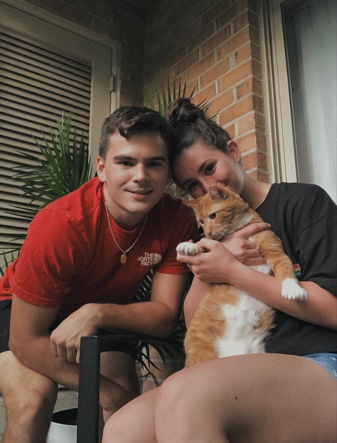 We became cat parents! Jared spotted Hemmy sleeping under a chair at the Norfolk SPCA and we instantly fell in love with him. Hemmy had three other adoption applications in so we left with the thought he would be adopted. A week later, I begged Jared to go back to the Norfolk SPCA and somehow, ALL THREE of Hemmy's applications fell through and we brought him home with us the very next day! Sadly, Hemmy passed away in June of 2024 from Lymphoma at the age of 13 years old and our hearts were shattered. Hemmy's original owner passed away when Hemmy was 8 years old, which is how he ended up at the SPCA. Every fiber of our being knows that we were chosen to care for him until it was his time. His brothers, Mouse and Milo, miss him dearly and not a day goes by that we don't think about our sweet Hemmy Baby. 