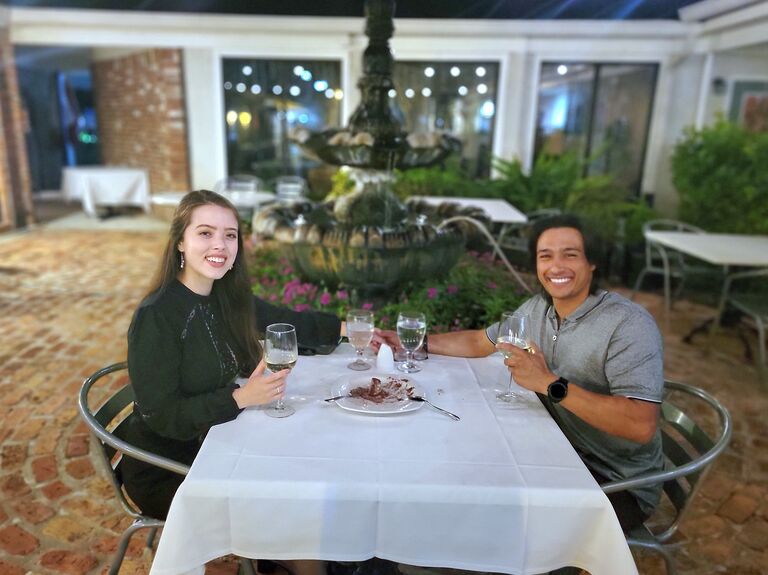 Went on a beautiful birthday dinner in a tucked away restaurant.