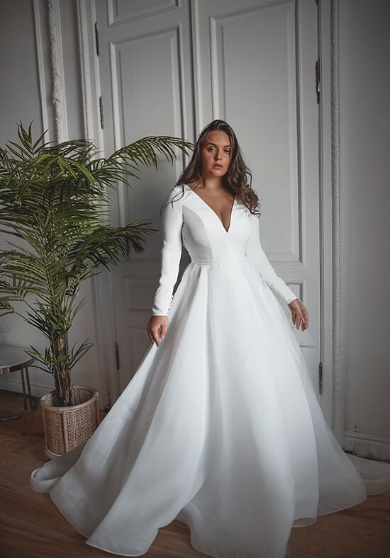 A line 2025 organza wedding dress