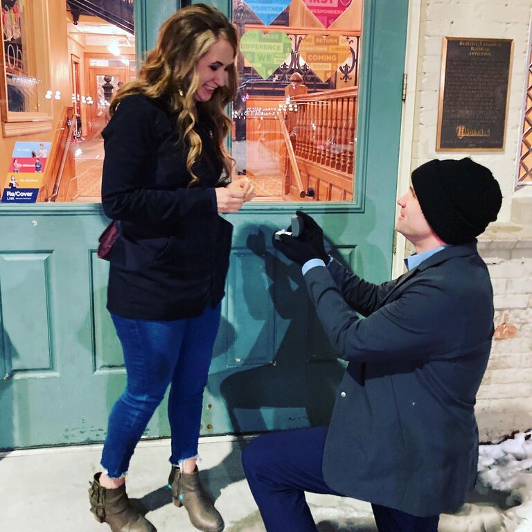 Days before our second anniversary (February 2nd), Jimmy took me on a reenactment of our first date and asked me to be his wife <3