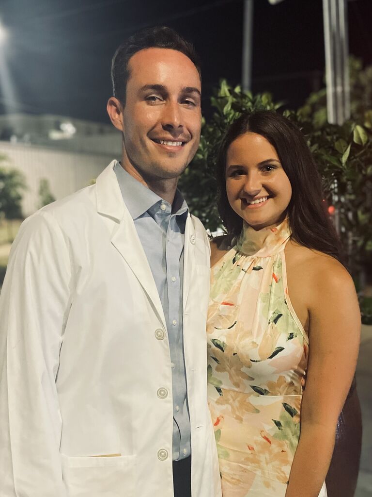 David got into med school and got his white coat! So proud of him.