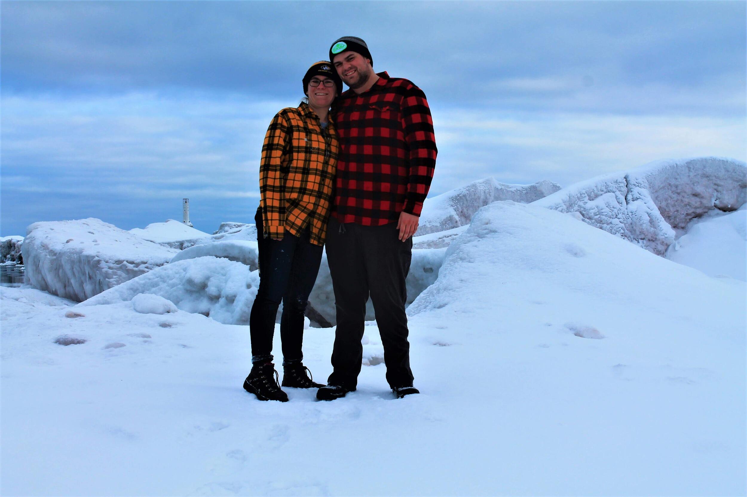 Started Officially Dating - Duncan asked out Mickala while exploring Lake Superior at Breakers Beach 