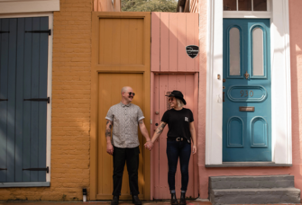 Couple holdings hands in New Orleans, best places to propose in New Orleans