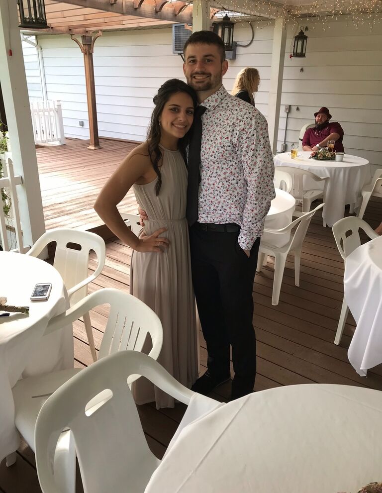 Asked Mike to go to a family wedding for our second date!