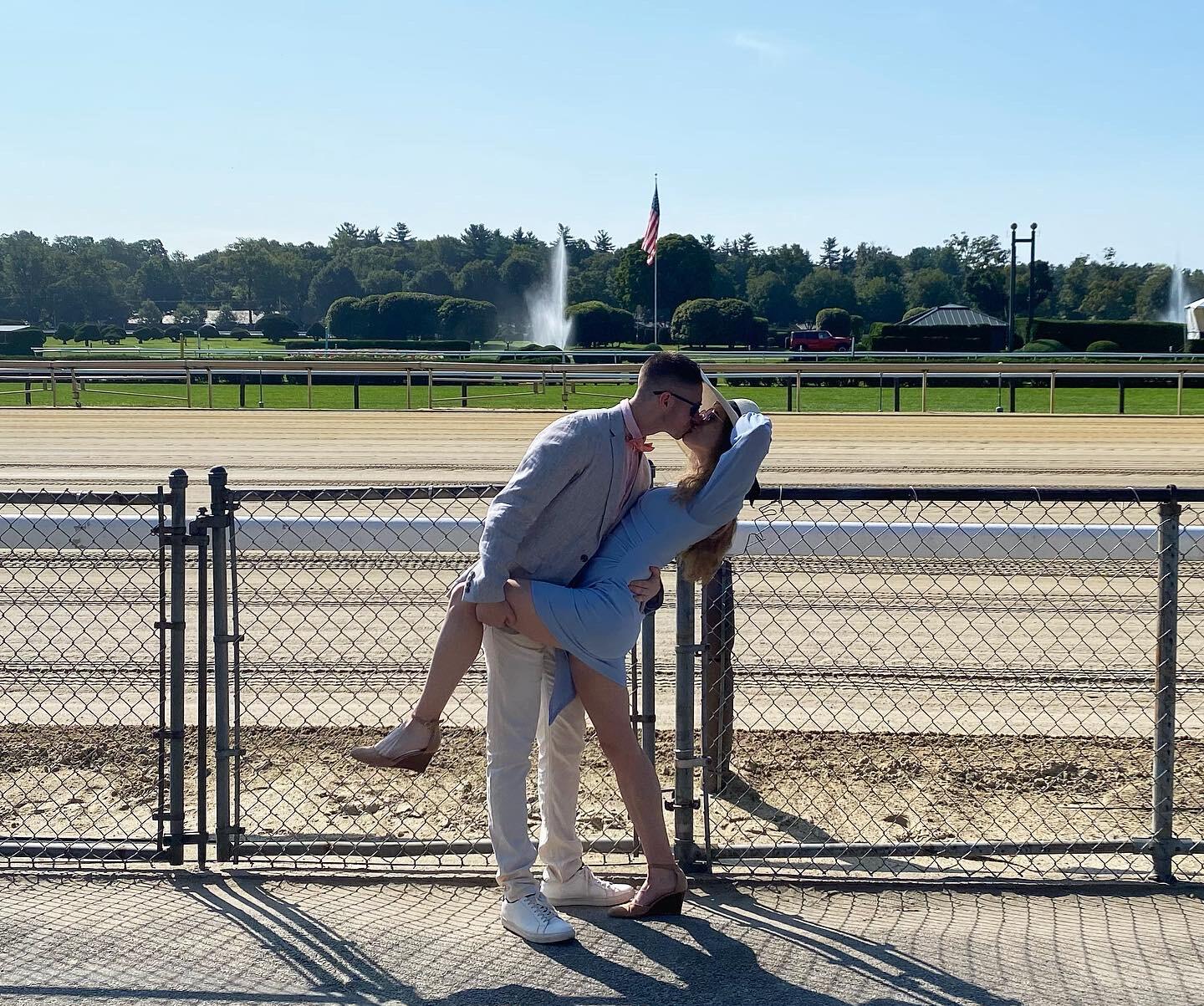 Matt's love for Saratoga has quickly become Caroline's love, too. A trip to the track has now become a summer tradition.