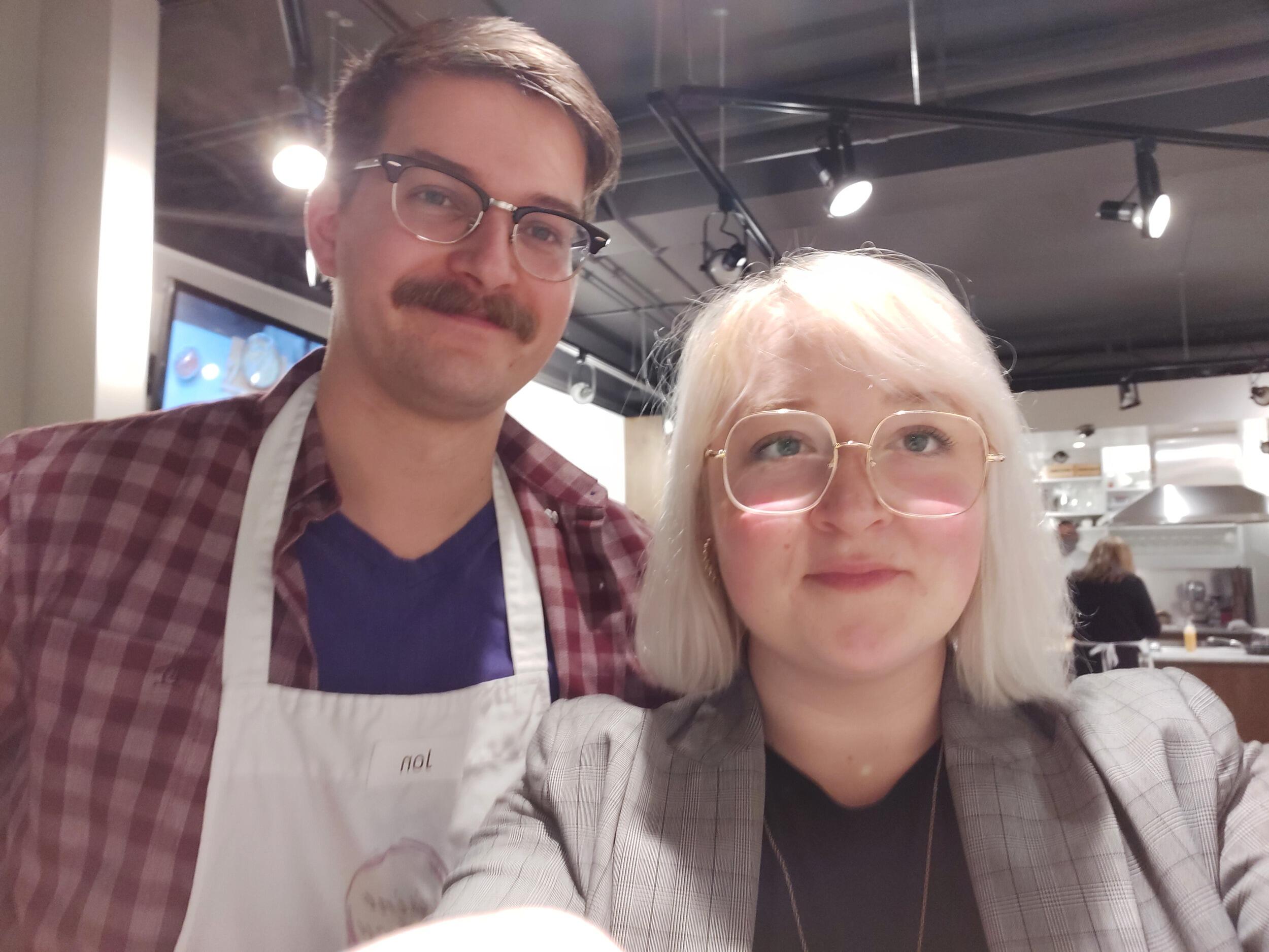 Avid foodies, we have taken several cooking classes together around the world!