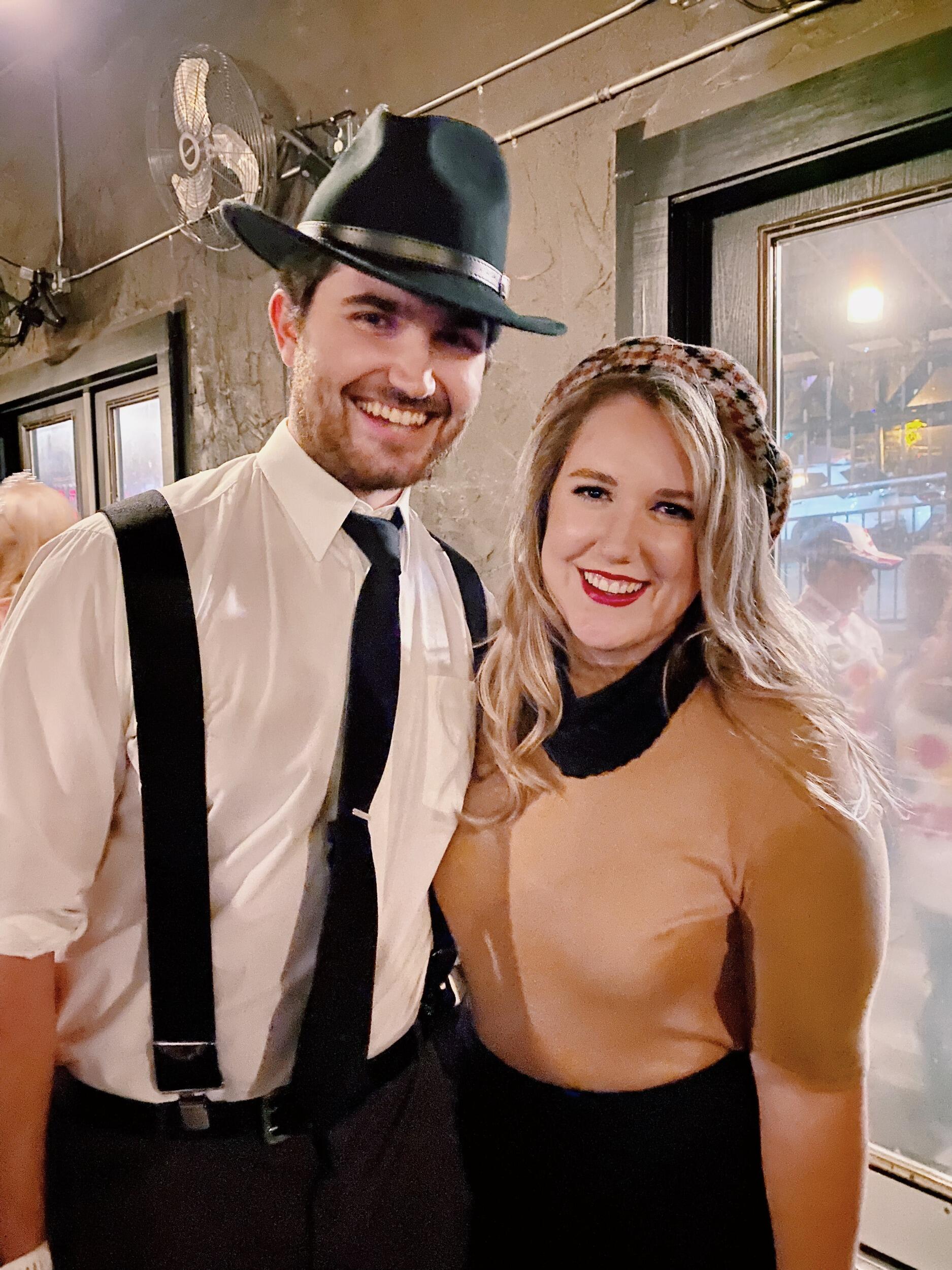 our first halloween as bonnie & clyde
