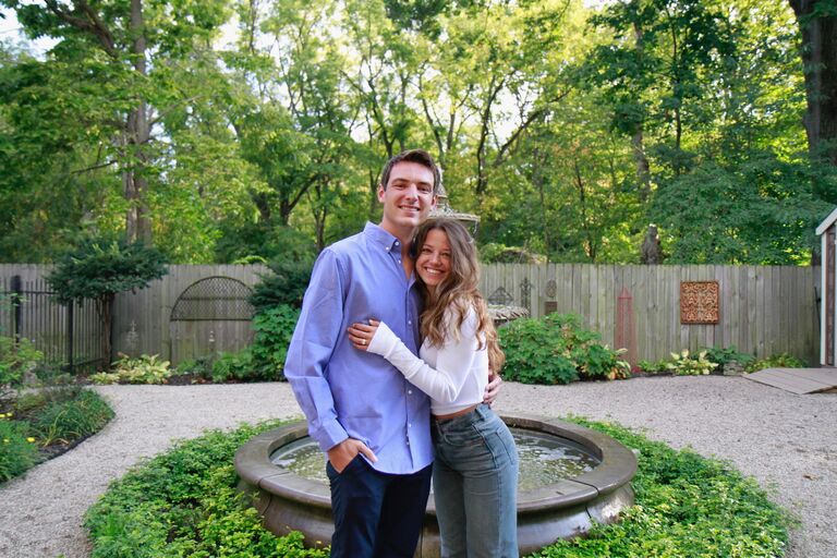 A year and some change later, we got engaged right off the Monon - the place that brought us together!