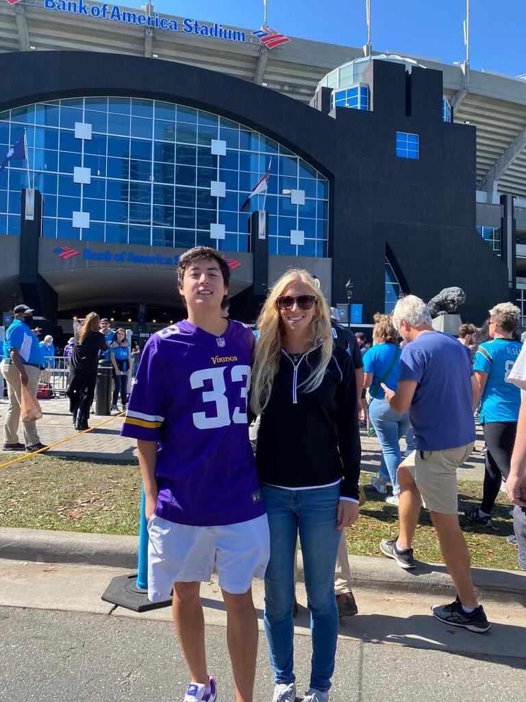 Vikings Panthers game right after moving to Charlotte