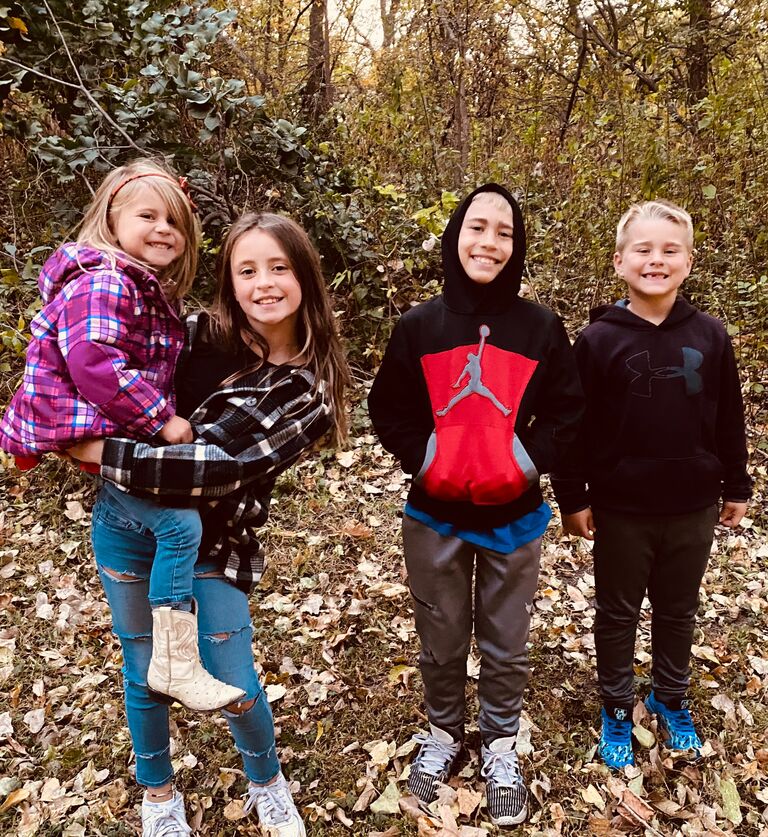 Went to Ponca and took the kiddos to the haunted hayrack ride!!