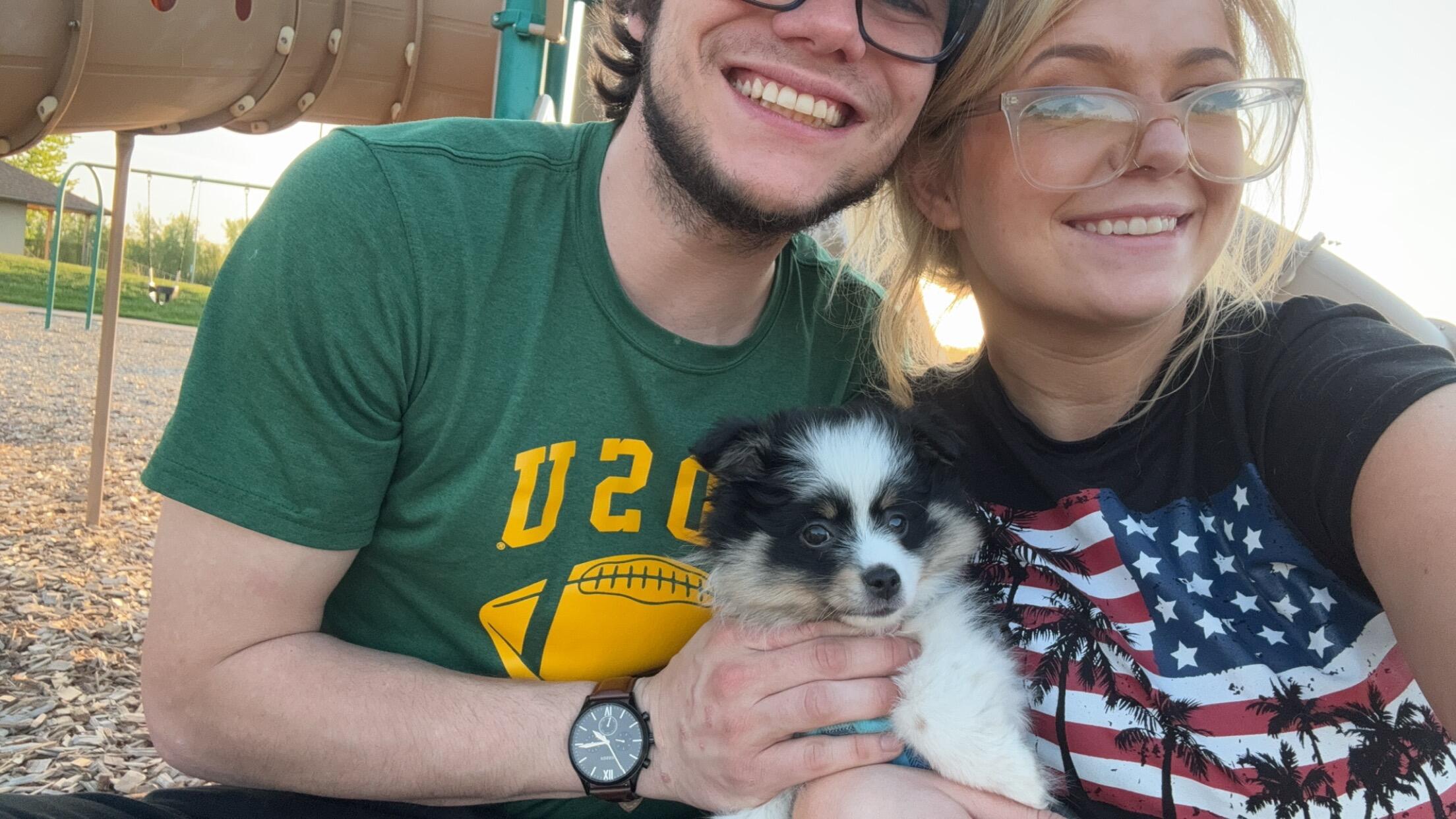 We welcomed a new little family member—our puppy Niko—just days after the Kenny Chesney concert. He quickly became the sweetest addition to our lives.