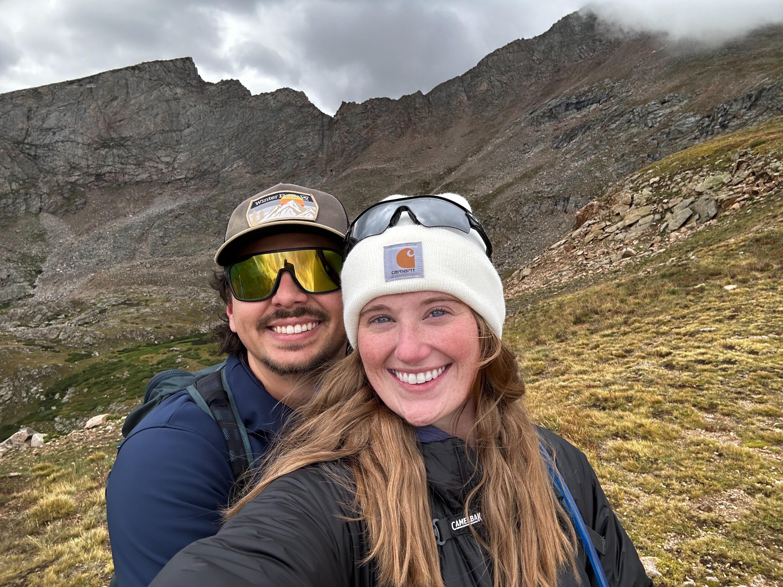 On the way up to Mt. Bierstadt