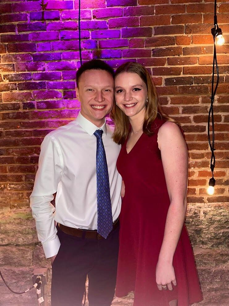 Our first picture together! This was at Meredith's karaoke date party for Gamma Phi... what did we sing? You'll have to ask