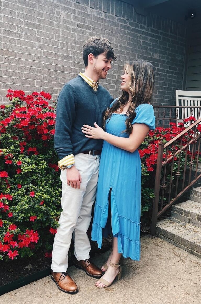 Alarie and Wes met on Hinge at the end of November 2023, both initially downloading the app as a joke with friends, not expecting anything serious to come from it. Wes's first message to Alarie was, "One time I crawled into a sewer drain to get a basketball. Nearly died." It wasn’t the typical romantic line, but it definitely caught Alarie’s attention.