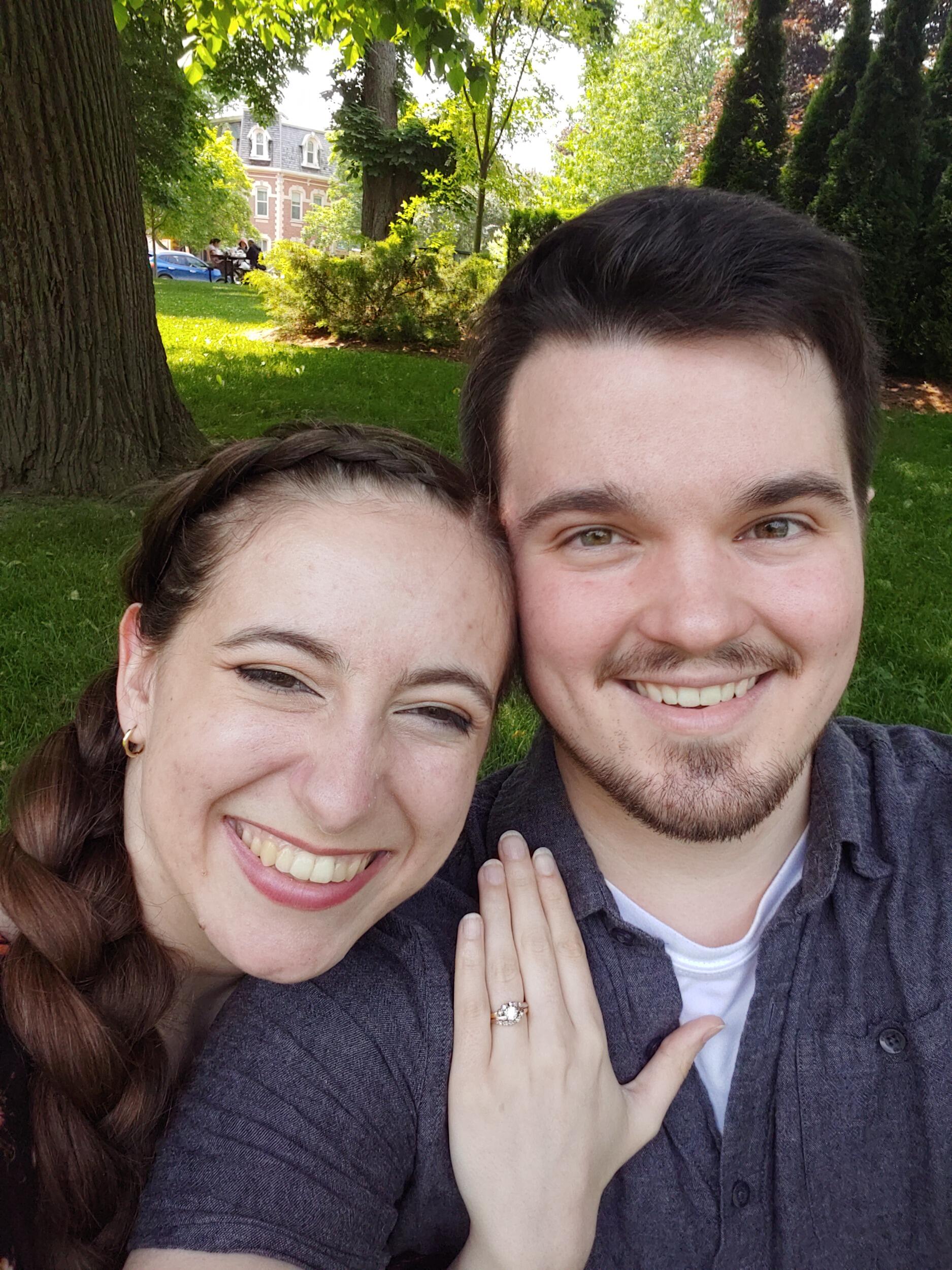 Then, on June 11, 2025, Sam popped the question and Sarah said yes! He had planned a whole romantic day, visiting all the places that have been special to us throughout our relationship. Finally, long distance is over!!!