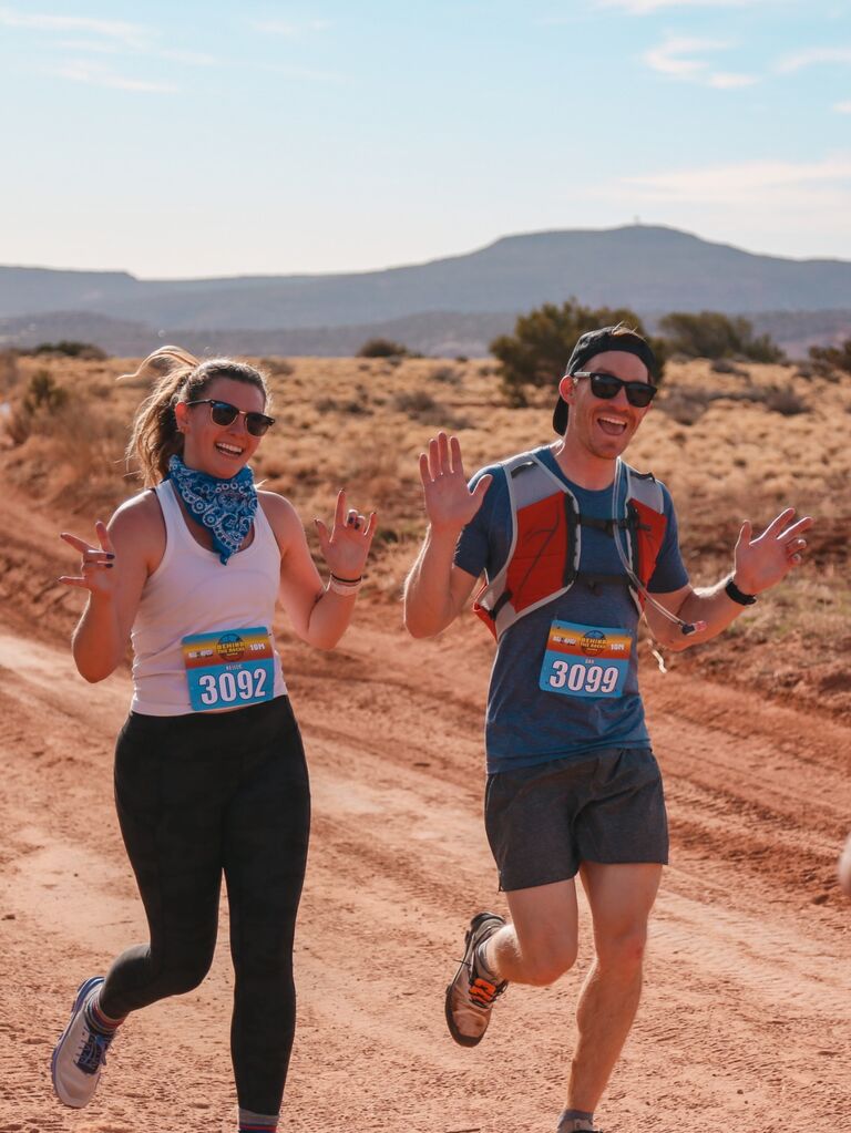 Our first (and last) desert trail race in Moab
