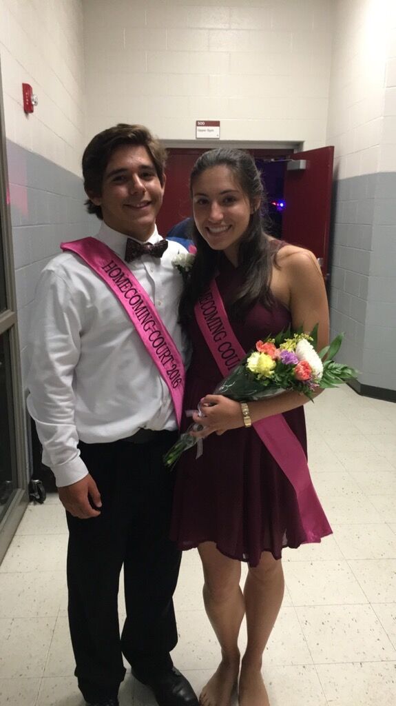 Freshman Year Homecoming! We were on homecoming court.