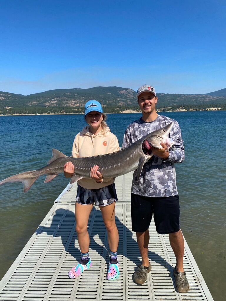 56" keeper sturgeon on the Columbia River!