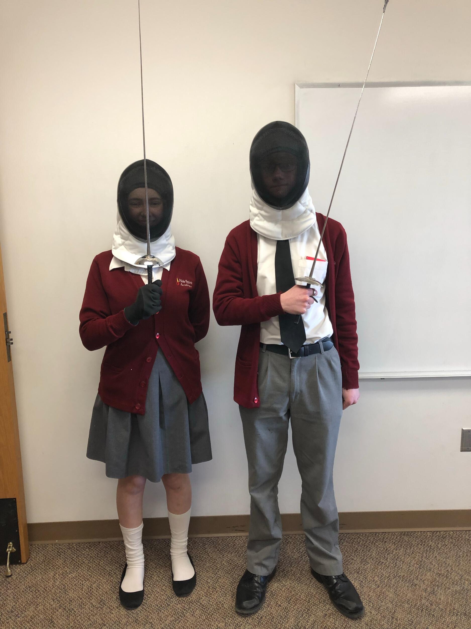 Took part in fencing club...