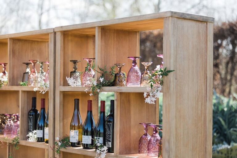 My sister is amazing! Her beverage station from a repurposed