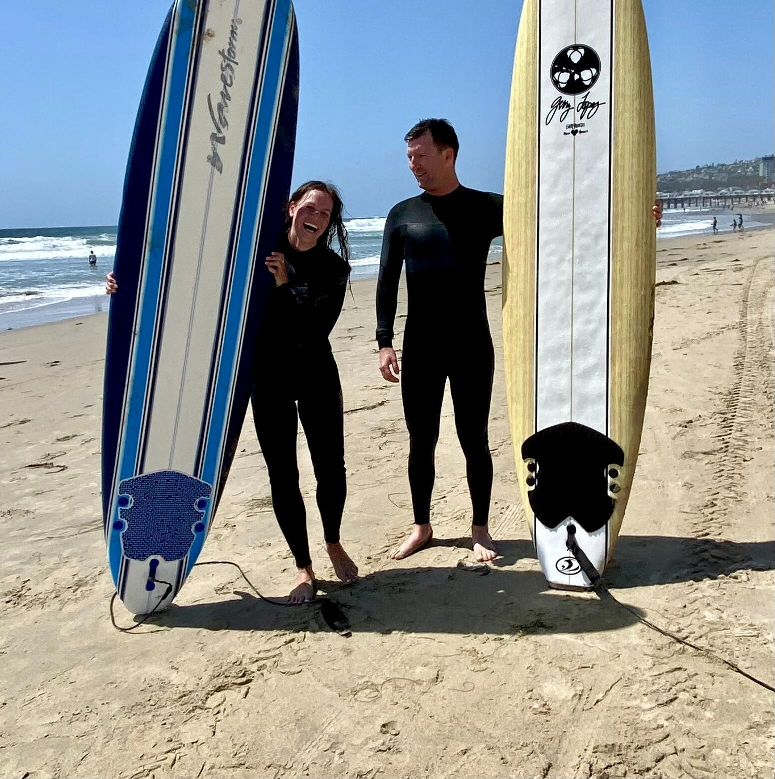 Learning how to be true Cali surfers!