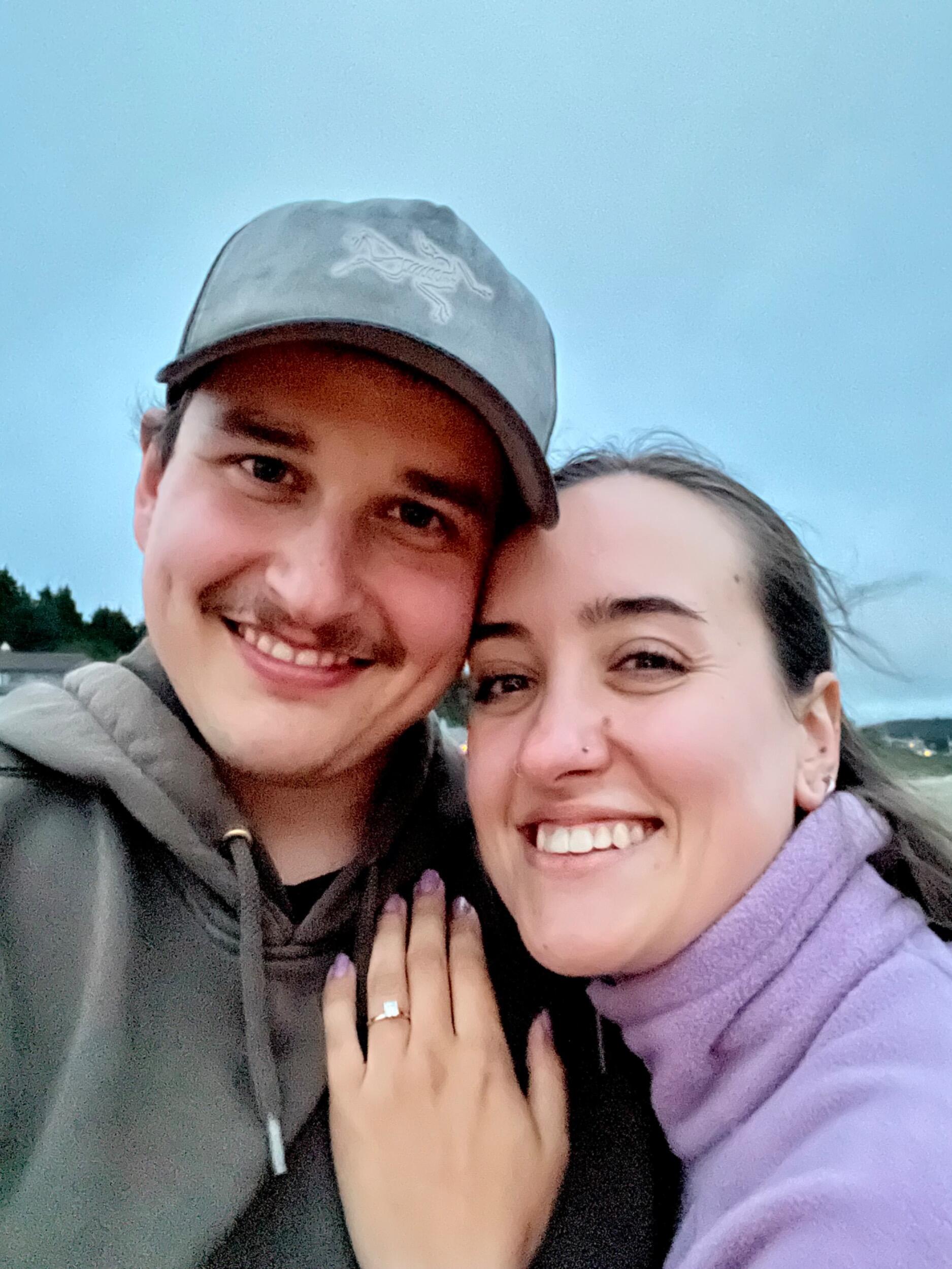 Our engagement at Cannon Beach! 