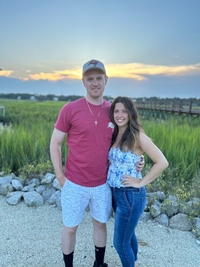 Patrick and Monika reconnected after graduating college and began a romance! Monika was finishing her graduate school degree and Pat was living in an apartment in Medford, MA. 