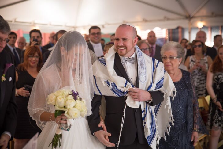 Traditional Jewish Wedding Ceremony At Inman Park Trolley Barn
